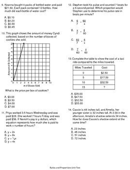 Course: Grade 7 Module 1: Ratios and Proportional Relationships.